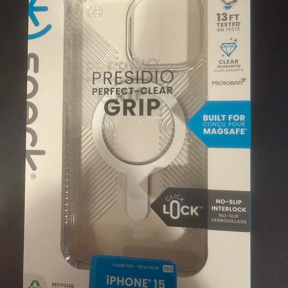 Speck clear case for iPhone 15 ProMax